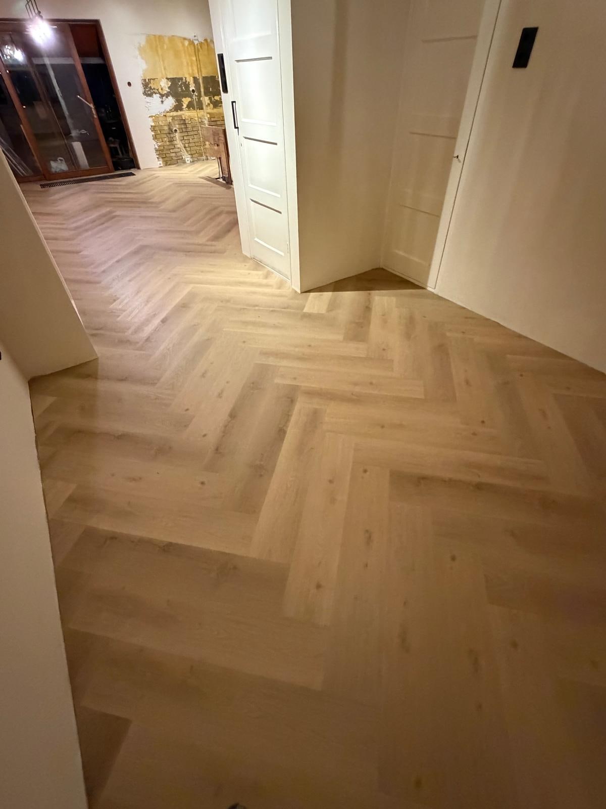 Visgraat PVC tijdens een renovatie